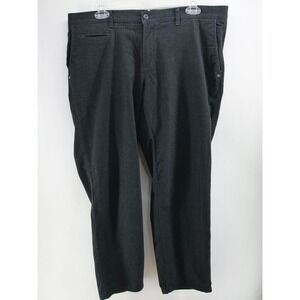 Brax‎ Feel Good Mens Dark Gray Black Chino Pants Slacks Trouser 36x28